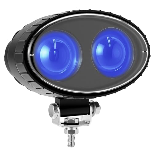 QWORK LED Forklift Safety Light Blue Spot Light, 8W, 250LM, 10V-100V ...