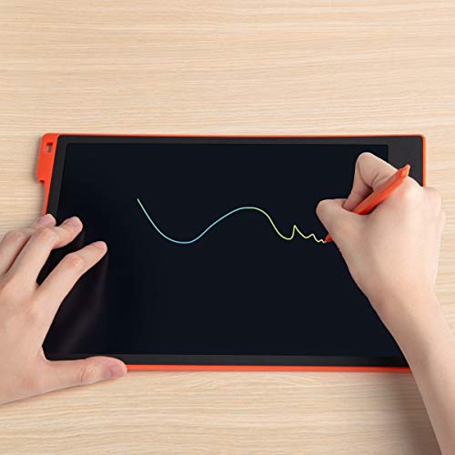 LCD Writing Tablet Drawing Pad, Colorful Screen Doodle Board for Kids, Traveling Gift Toys for 2 3 4 5 6 Year Old Boys and Girls (12 inch, Red)