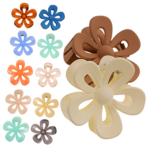 Pince cheveux arrière motif fleur pour sécuriser la coiffure lors du maquillage et soin visage