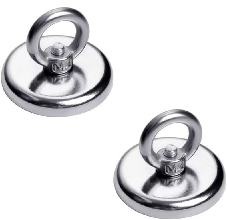 MAGHUNT マグネットフック【2個セット】 直径42MM 超強力 磁石付き 金属製 防腐食 防水 オフィス/業務/室外/浴室/玄関/倉庫/壁掛け(42MM)