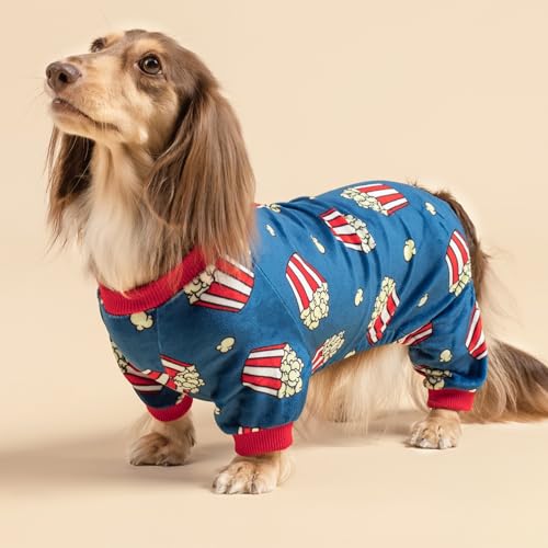 image for Fitwarm Popcorn Dog Pajamas, Funny Dog Clothes for Small Dogs Boy Girl