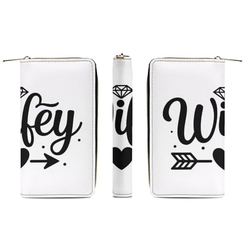 Travel Purse Fashion Design, Huge Storage Capacity Wallet, Cute Decor Wallet, Long PU Zipper Purse Diamond Bride Wifey Gift3