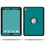 MightySkins Skin Compatible with OtterBox Defender Apple iPad Pro 9.7 Case wrap Cover Sticker Skins Solid Teal