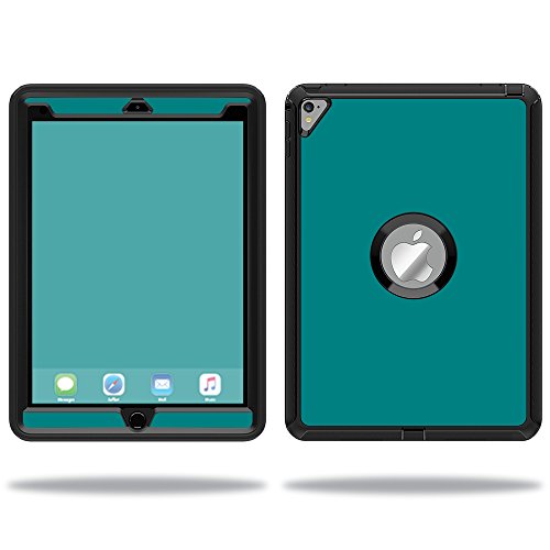 MightySkins Skin Compatible with OtterBox Defender Apple iPad Pro 9.7 Case wrap Cover Sticker Skins Solid Teal