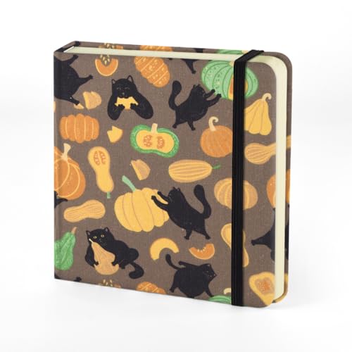 Carnet de notes carré motif chat 12,7x12,7cm journal intime et agenda vierge