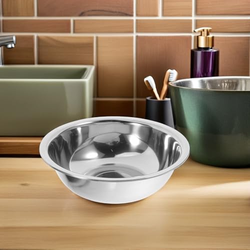 2 Bañeras de acero inoxidable de 29cm con diseño moderno y funcional 7