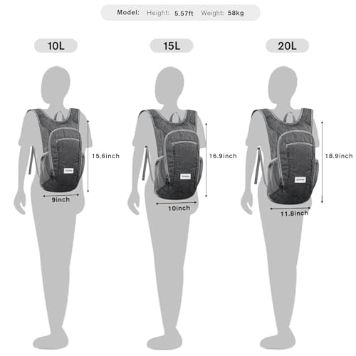 Mochila G4Free plegable ligera para senderismo 10L/15L miniatura 2