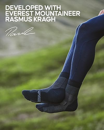Danish Endurance 3 Pack Merino Wool Light Hiking Socks For Men, Women & Kids, Black, Large #TOP4