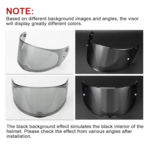 Image of PSLER Assault Rapid Stream Outer Helmet Visor - Motorcycle Helmet Face Shield Accessories Replacement for Assault Rapid Stream Outer FF320 FF353 FF328 FF800,Light Black