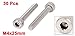 0.7mm Pitch M4x25mm Hexagon Socket Head Cap Screws Key Bolts 30 Pcs