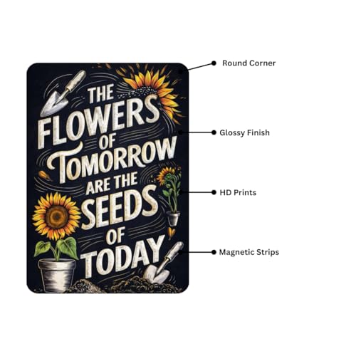 Image of Zesta Bathroom Decor Items Washroom Decor Tin Sign | Aesthetic Posters Wall Poster for Bedroom | Magnetic Cafe Decoration Items / Restaurant Decorations Items | Quirky Home Decor Bar Accent (Motivational (3))