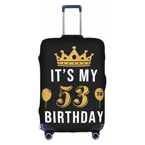 Travel Luggage Cover It‘s My 53th Birthday Fashion Washable Baggage Suitcase Protector Fit For Luggage Small