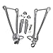 TCT-MOTORPARTS Rear Passenger Foot Pegs Bracket Set Fits for Kawasaki Ninja ZX6R 2009-2025