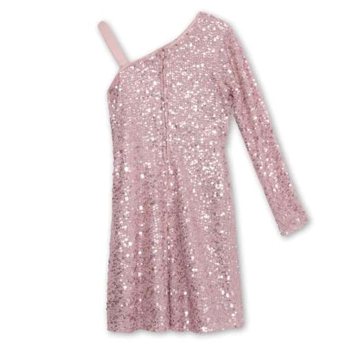 Speechless Girls' One Shoulder Sequin Party Dress2