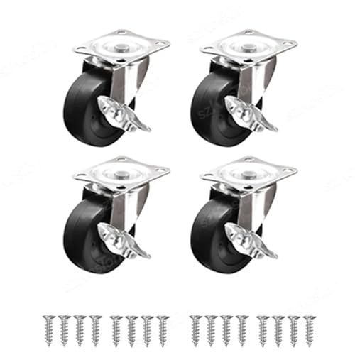 LX^[A 2/4 wr[f[eBXCxLX^[TCgg[zC[Ƌ]\ȃLX^[SbNu[Lte[u֎q\t@(4pcs-with Brake,1.5 inch)