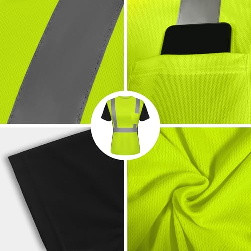 Camisas de seguridad para mujer reflectantes de alta visibilidad 5