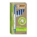 BIC ECOlutions Retractable Ball Pen, Medium Point (1.0 mm), Blue, 12 Pens