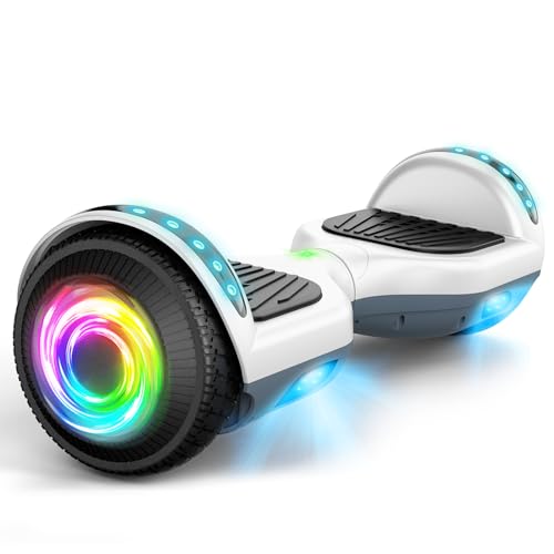 SISIGAD Hoverboards para niños, 16.5 cm de dos ruedas con altavoz Bluetooth, con luces LED, regalo para niños y adolescentes