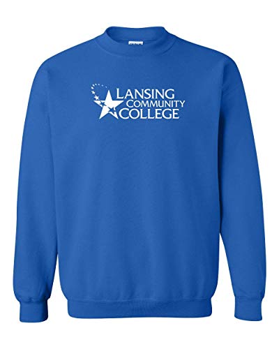 Lansing Community College Logo One Color Unisex Crewneck Sweatshirt - LCC Stars Apparel