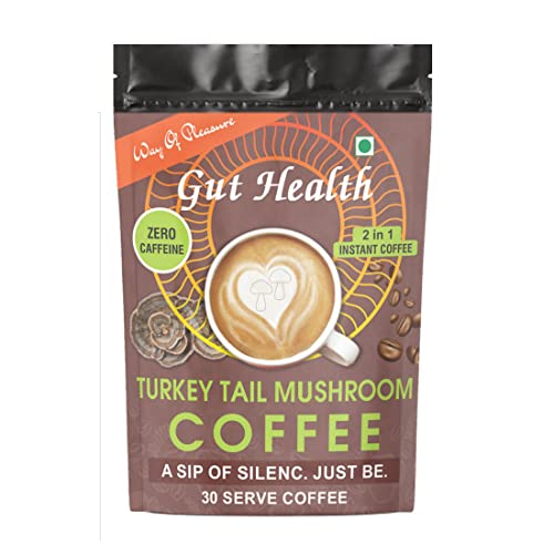 Way Of Pleasure Turkey Tail Mushroom 2-In-1 Instant Coffee | Made...