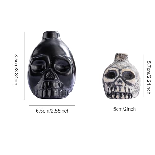 Aztec Skull Whistle - Creepy Loud Human Scream War Death Sound, High Decibels (Small, White)