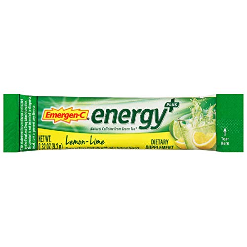 Emergen-C Energy+, With B Vitamins, Vitamin C And Natural Caffeine From Green Tea (18 Count, Blueberry Acai Flavor) Dietary Supplement Drink Mix, 0.33 Ounce Powder Packets #TOP3