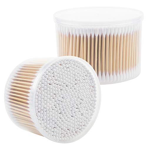 500 Count 3" Cotton Swab, 100% Cotton Double-Tipped, Cotton Swabs Wood Sticks, Purification Dust-Free Wooden Cotton Swabs