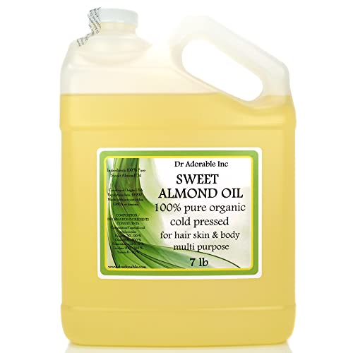 Dr Adorable Sweet Almond Oil Pure Organic 7 Lb/1 Gallon