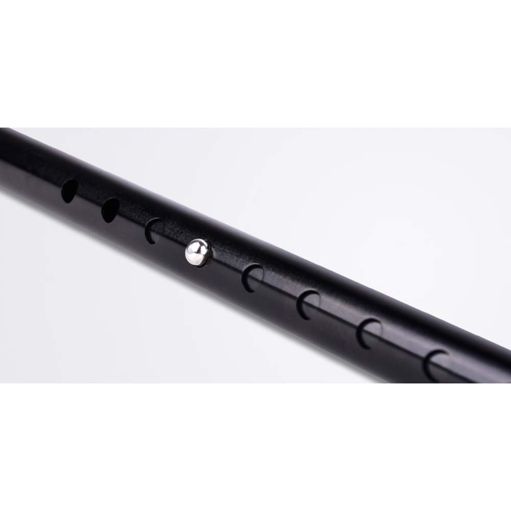 MObyat Andador para Ancianos,Bastón, Práctico con Luces LED Bastón Ligero Ajustable Retráctil De Aleación De Aluminio, Bastón Portátil con Mango Ergonómico, Base Antideslizante Cuatro Pies Negro