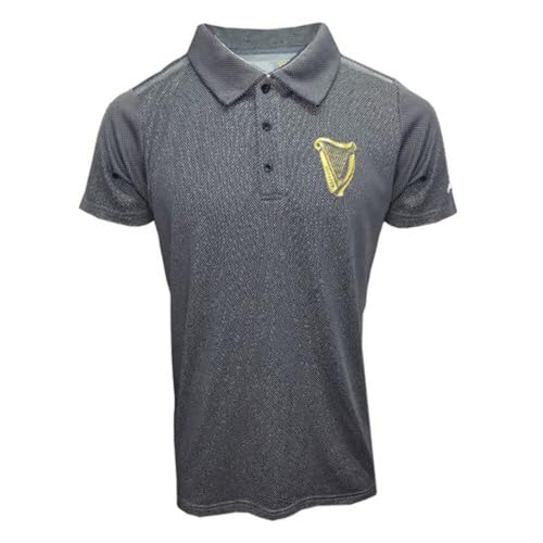 Guinness Men's Harp Polo Shirt Performance Golf Short Sleeve T-Shirt