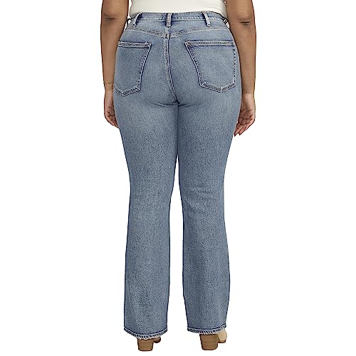 Silver Jeans Co. Women's Size 90s Vintage High Rise Bootcut Jeans-Legacy, Med Wash SOC293, 16 Plus Short3