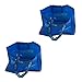 Price comparison product image Ikea FRAKTA Large Blue Shopping Bags, 71 Litres, 55x37x35 Centimetres, Polypropylene, 25kg Load Capacity, Long & Short Carry Handles - Set of 2
