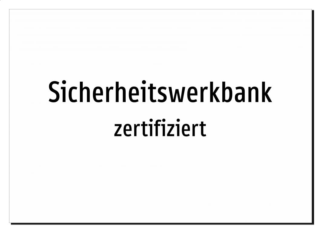 42983-DE-T-06 | Sicherheitswerkbank - zertifiziert