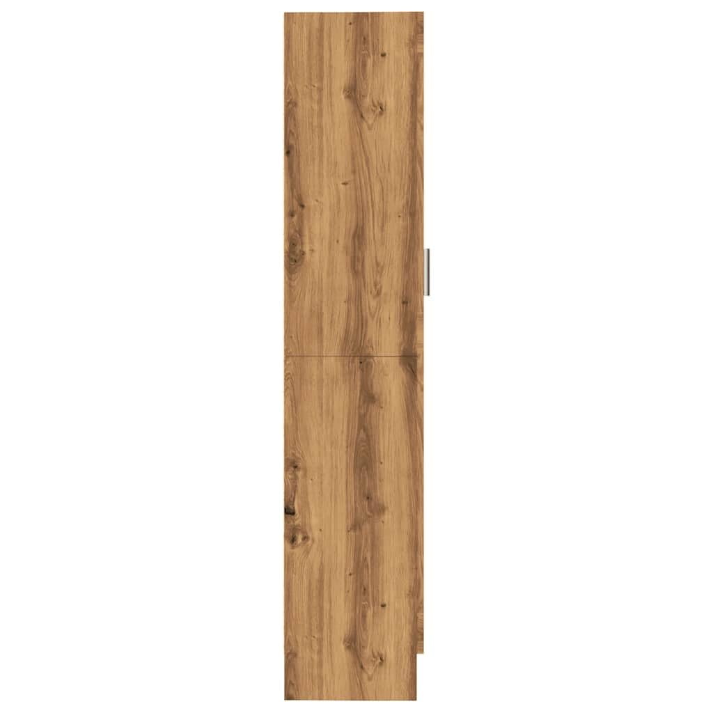 Bücherschrank Artisan-Eiche 82,5x30,5x150 cm Holzwerkstoff Standregal mit Tür 4 Etagen Bücherregal für Wohnzimmer Schlafzimmer Büroorganisation