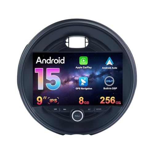 MISONDA [8G+236G] Radio Coche Android 15 Carplay y Android Auto para BMW Mini Cooper F54 F55 F56 F60 2015 2019 Cámara&Mic Autoradio GPS Volante Control RDS WiFi BT 9