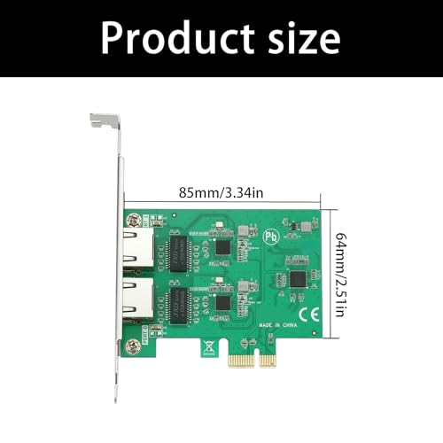 Tarjeta de red PCIe a doble puerto Gigabit Ethernet con chip RTL8111 para expansión de red en escritorio y servidores miniatura 5
