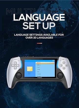 Dkian Project X Handheld Console Game 4.3 inch IPS Screen Portable Video Game Player HD Game Console 4 41h5H75174L