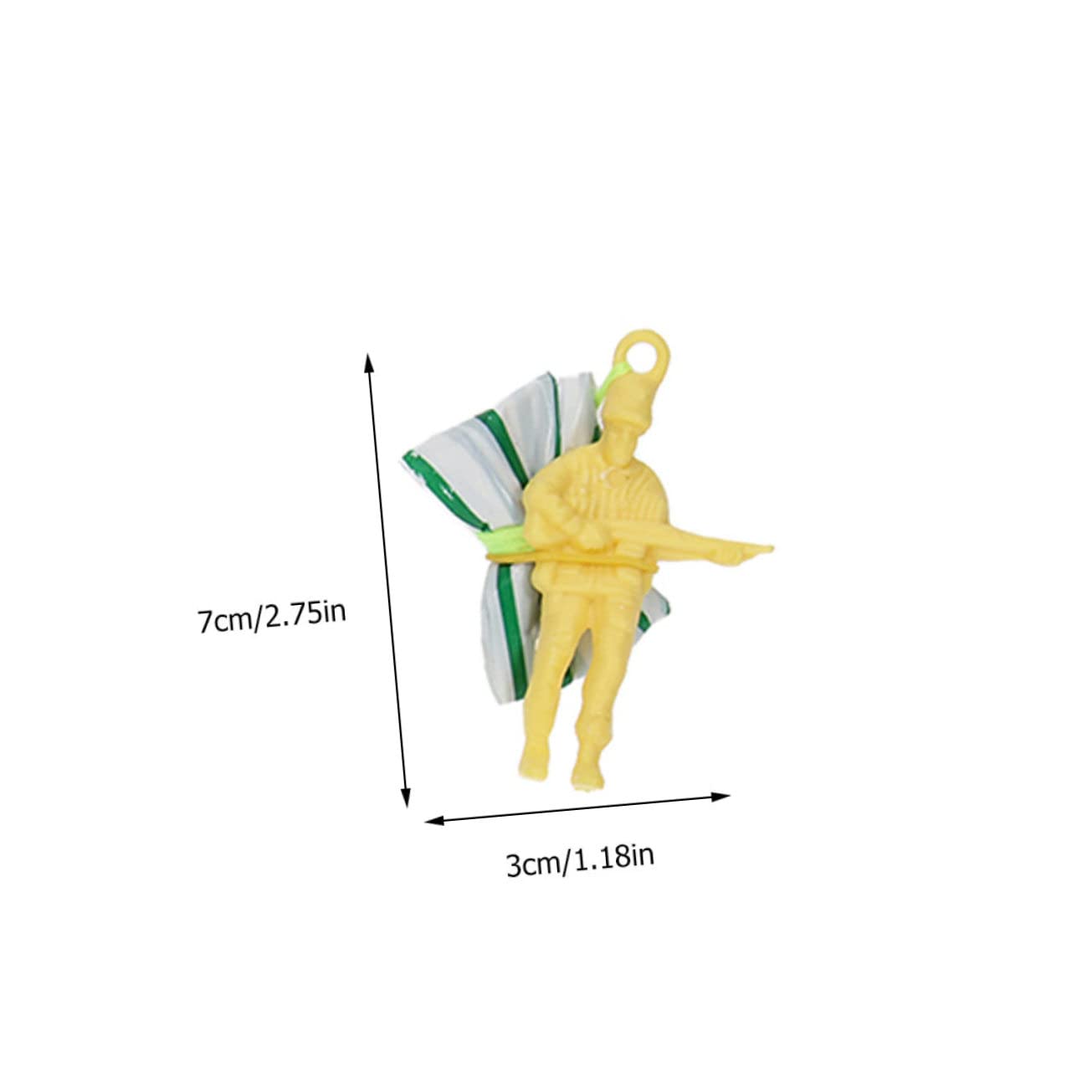 Toddmomy 12pcs Mini Soldier Toys Parachute Toys for Boys and Girls Outdoor Flying Set