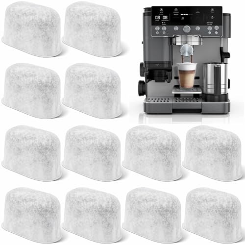 12 Stück Filter für Ninja Luxe Premier/Pro/Essential Kaffeemaschine, Luxe Cafe Zubehör Aktivkohle Wasserfilter