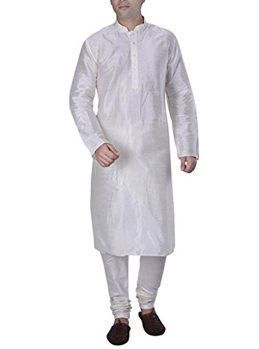 Churidar Royal Kurta ropa tradicional india de mezcla de seda para caballero