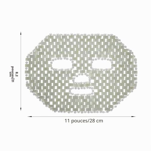 Healeved Masque De Jade Rafraîchissant Pour Les Yeux 11"X8" Masque De Massage Apaisant Pour Soulager Les Gonflements Et Améliorer La Circulation Sanguine Pour Le Sommeil Et Le Bien-Être – vue 7