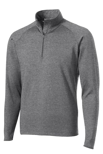 SPORT-TEK Unisex Tall Sport-Wick Stretch Quarter Zip Pullover2