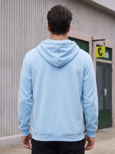 Image of More & More HOODMASTER Men's Cotton Hoodie Sweatshirt with Pockets Full Sleeves Regular Fit Solid Pattern Hooded Neck and Standard Length | Men Cotton Hoodie