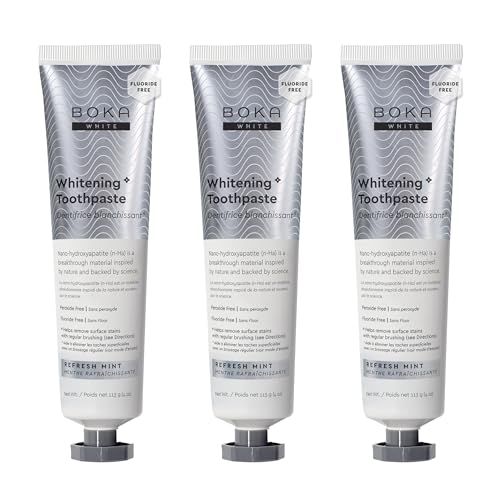 Boka Fluoride Free Toothpaste, Nano Hydroxyapatite Toothpaste, Appropriate for Sensitive