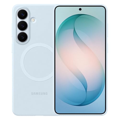 Image of Samsung Galaxy S26+ Silicone Magnet Phone Case, Soft-Touch, Durable Grip, Great Feel, Light Blue