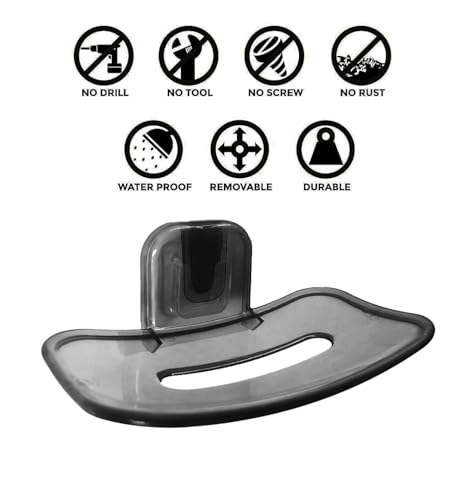 Image of Plastic Soap Holder for Bathroom | Soap Dish | Soap Holder for Shower Bathroom | Soap Case for Kitchen | Soap Stand for Bathroom Wall | Bathroom Accessories (Pack of 2, PS Soap Dish Black)