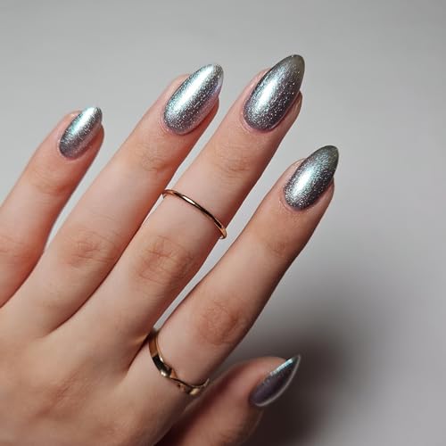Image of BAD COMPANY Nail Polish 8ml, Chrome Metallic Nail Polish, Long Lasting,Vegan, Quick Dry & Cruelty-Free Nail Paint - Rich B*tch 36