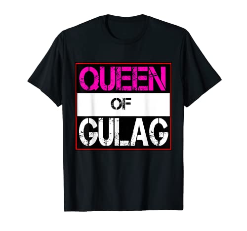 Gamer Warzone Design Queen of Gulag / Zocking Gaming t-shirt, Preto, S