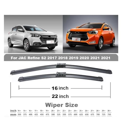 Balais d'essuie-glace avant JAC Refine S2 2017-2021 | Accessoires voiture - 3