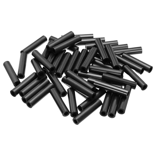 PATIKIL 50個M4 A B SスペーサーM6 x 11mm OD x 50mm Lプラスチックラウンドスペーサーワッシャー黒スタンドオフナットノンスレッドボルト用電気アウトレット